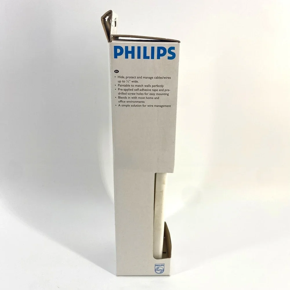Philips Cable Management Concealer Hide Protect Manage 4 Piece Paintable Plastic